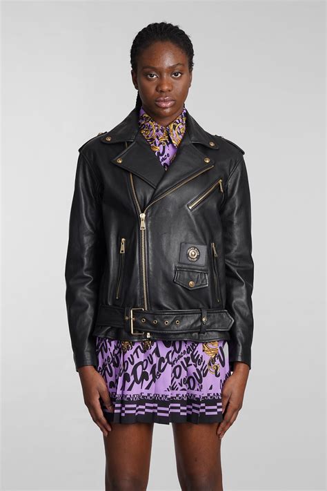 versace jeans couture leather jacket